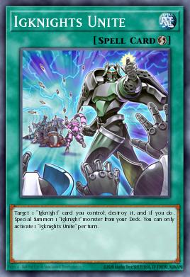 Igknights Unite Yu-Gi-Oh card