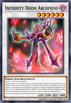 Infernity Doom Archfiend Yu-Gi-Oh card