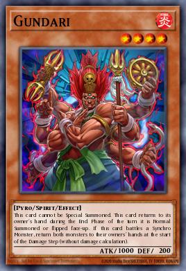 Gundari Yu-Gi-Oh card