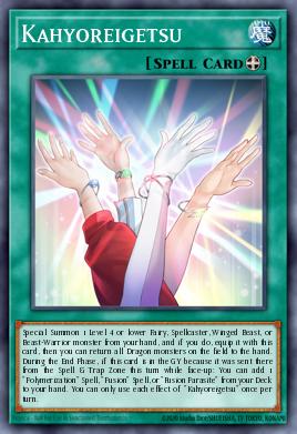 Kahyoreigetsu Yu-Gi-Oh card