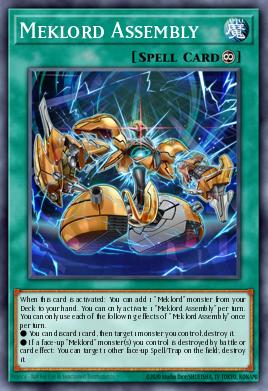 Meklord Assembly Yu-Gi-Oh card
