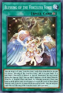 Blessing of the Voiceless Voice Yu-Gi-Oh card