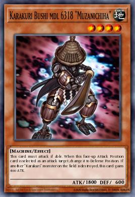 Karakuri Bushi mdl 6318 "Muzanichiha" Yu-Gi-Oh card