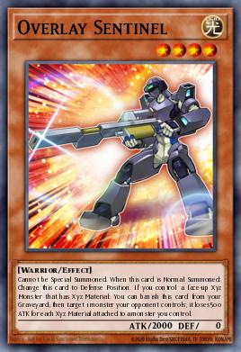 Overlay Sentinel Yu-Gi-Oh card
