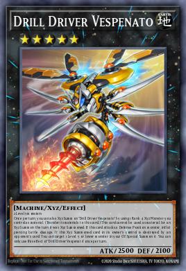 Drill Driver Vespenato Yu-Gi-Oh card