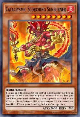 Cataclysmic Scorching Sunburner Yu-Gi-Oh card