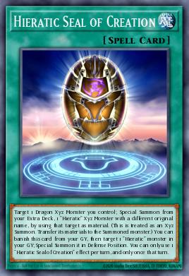 Hieratic Seal of Creation Yu-Gi-Oh card