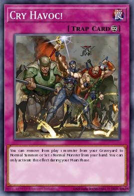 Cry Havoc! Yu-Gi-Oh card