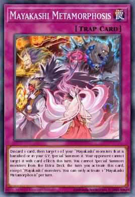 Mayakashi Metamorphosis Yu-Gi-Oh card