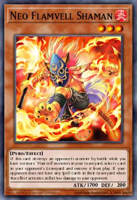 Neo Flamvell Shaman Yu-Gi-Oh card