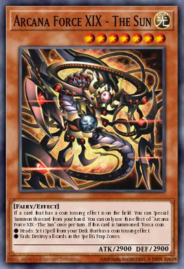 Arcana Force XIX - The Sun Yu-Gi-Oh card