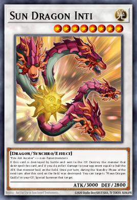 Sun Dragon Inti Yu-Gi-Oh card