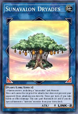 Sunavalon Dryades Yu-Gi-Oh card