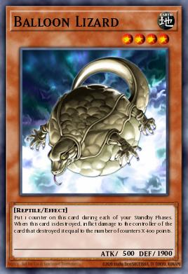 Balloon Lizard Yu-Gi-Oh card