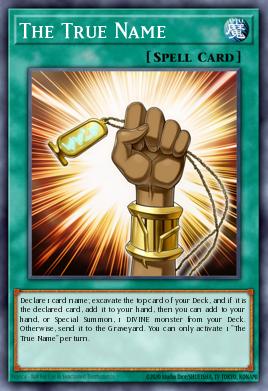 The True Name Yu-Gi-Oh card