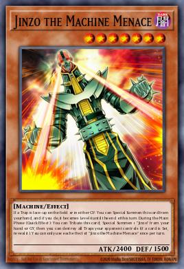 Jinzo the Machine Menace Yu-Gi-Oh card