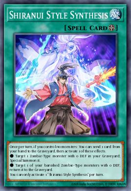 Shiranui Style Synthesis Yu-Gi-Oh card