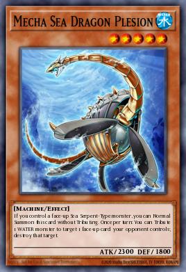 Mecha Sea Dragon Plesion Yu-Gi-Oh card
