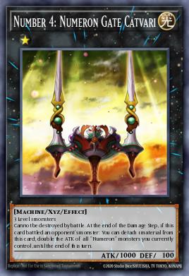 Number 4: Numeron Gate Catvari Yu-Gi-Oh card
