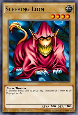 Sleeping Lion Yu-Gi-Oh card