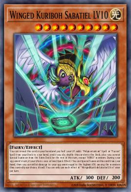 Winged Kuriboh Sabatiel LV10 Yu-Gi-Oh card