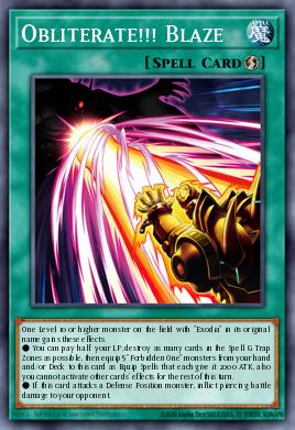 Obliterate!!! Blaze Yu-Gi-Oh card