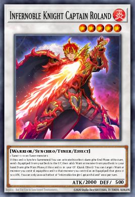 Infernoble Knight Captain Roland Yu-Gi-Oh card