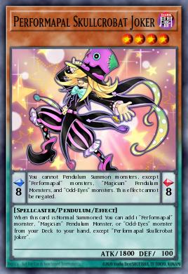 Performapal Skullcrobat Joker Yu-Gi-Oh card