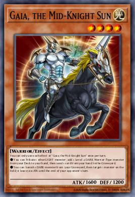 Gaia, the Mid-Knight Sun Yu-Gi-Oh card