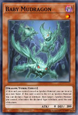 Baby Mudragon Yu-Gi-Oh card