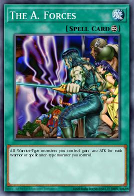 The A. Forces Yu-Gi-Oh card