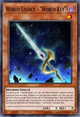 World Legacy - "World Key" Yu-Gi-Oh card