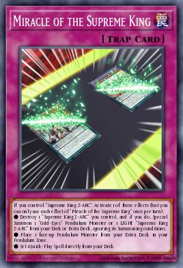 Miracle of the Supreme King Yu-Gi-Oh card