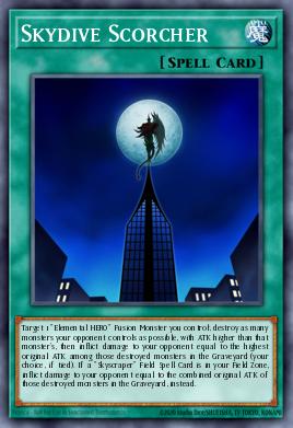 Skydive Scorcher Yu-Gi-Oh card