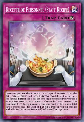 Recette de Personnel (Staff Recipe) Yu-Gi-Oh card