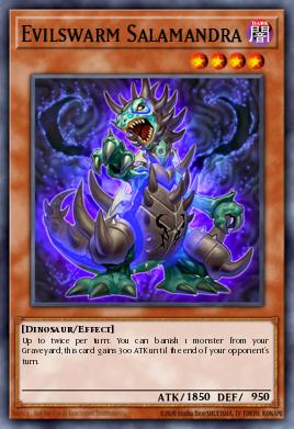 Evilswarm Salamandra Yu-Gi-Oh card