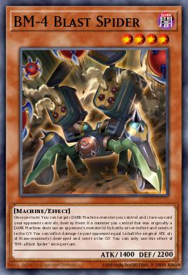 BM-4 Blast Spider Yu-Gi-Oh card