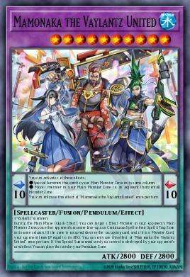 Mamonaka the Vaylantz United Yu-Gi-Oh card