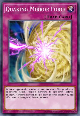 Quaking Mirror Force Yu-Gi-Oh card