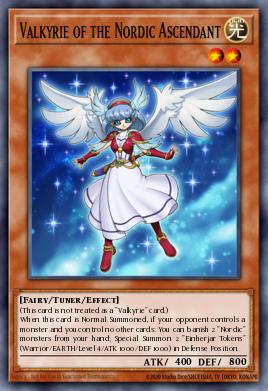 Valkyrie of the Nordic Ascendant Yu-Gi-Oh card