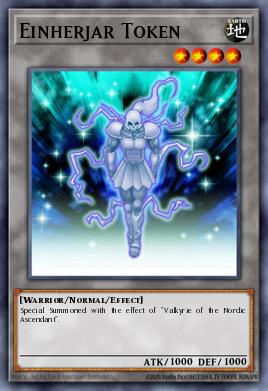 Einherjar Token Yu-Gi-Oh card