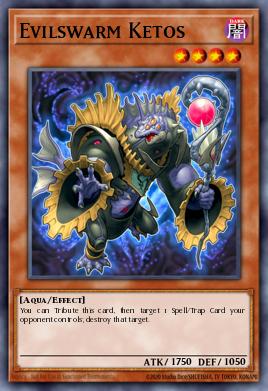 Evilswarm Ketos Yu-Gi-Oh card