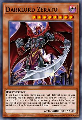 Darklord Zerato Yu-Gi-Oh card