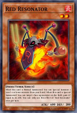 Red Resonator Yu-Gi-Oh card