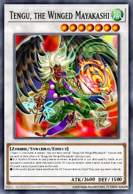 Tengu, the Winged Mayakashi Yu-Gi-Oh card