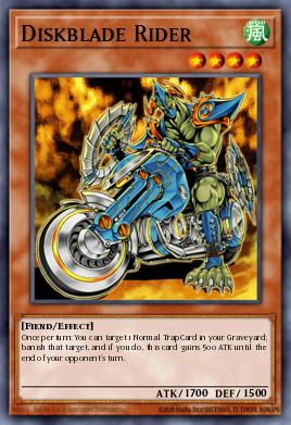 Diskblade Rider Yu-Gi-Oh card