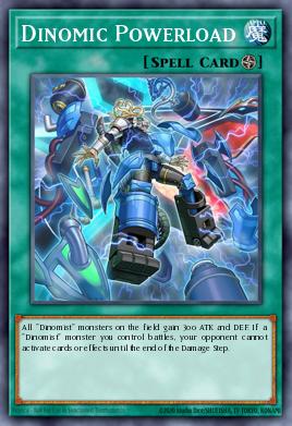 Dinomic Powerload Yu-Gi-Oh card