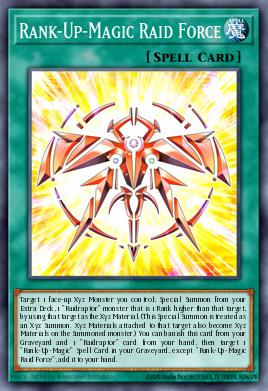 Rank-Up-Magic Raid Force Yu-Gi-Oh card