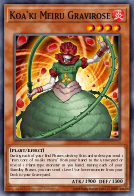 Koa'ki Meiru Gravirose Yu-Gi-Oh card