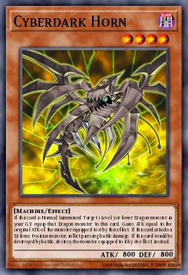 Cyberdark Horn Yu-Gi-Oh card